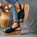 Terra | Women's Platform Sandals with Adjustable Buckle for All-Day Comfort