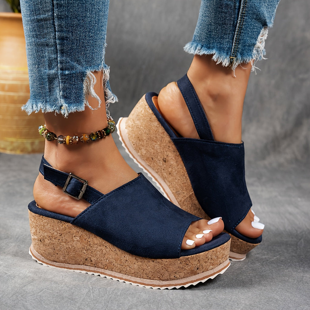 Terra | Women's Platform Sandals with Adjustable Buckle for All-Day Comfort