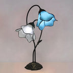 Tiffany-Style Table Lamp with Vintage Resin Base for Elegant Ambiance