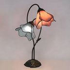 Tiffany-Style Table Lamp with Vintage Resin Base for Elegant Ambiance
