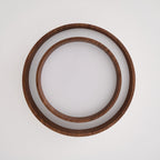 Walnut Ceiling Lamp Modern LED Flush Mount Light