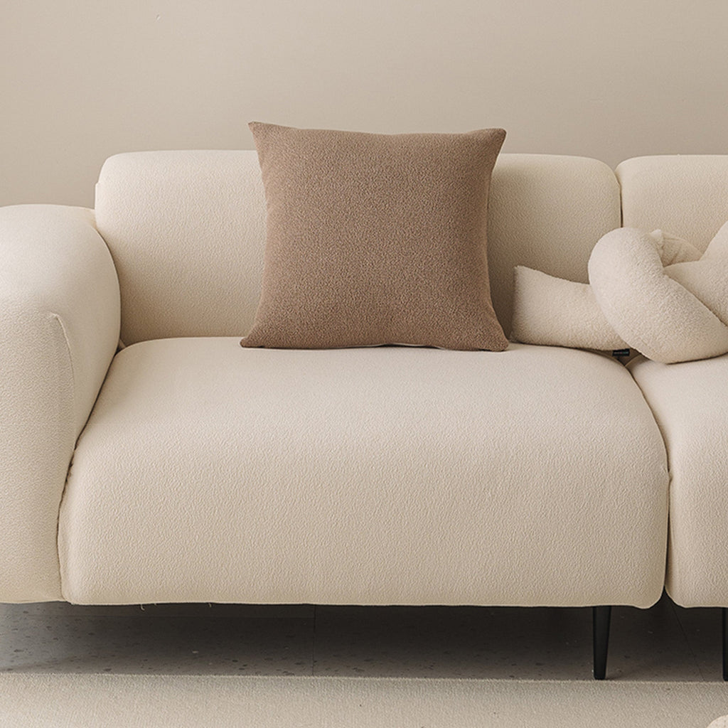 CloudNest Boucle Stretch Sofa Cover for Soft Full Room Protection