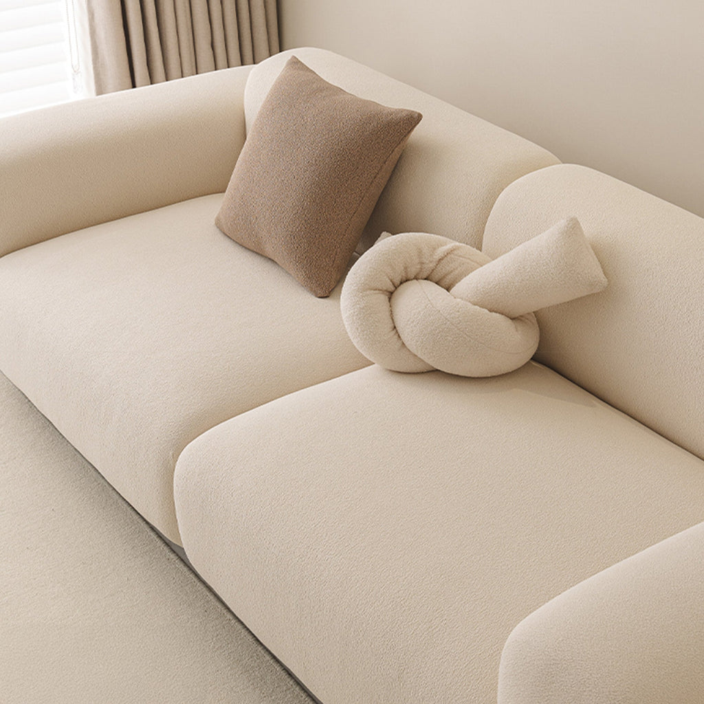 CloudNest Boucle Stretch Sofa Cover for Soft Full Room Protection