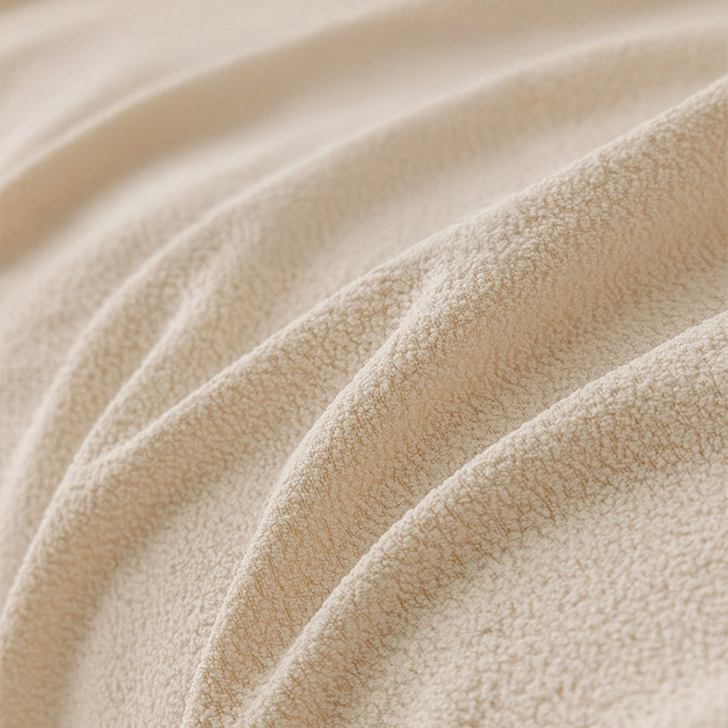 CloudNest Boucle Stretch Sofa Cover for Soft Full Room Protection