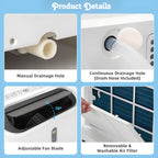 Smart WiFi portable air conditioner with 14000 BTU heating and cooling