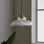 Vintage Green Glass Pendant Light with Dimmable Warm Glow | Elegant Hanging Fixture for Cozy Spaces