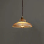 Vintage Green Glass Pendant Light with Dimmable Warm Glow | Elegant Hanging Fixture for Cozy Spaces