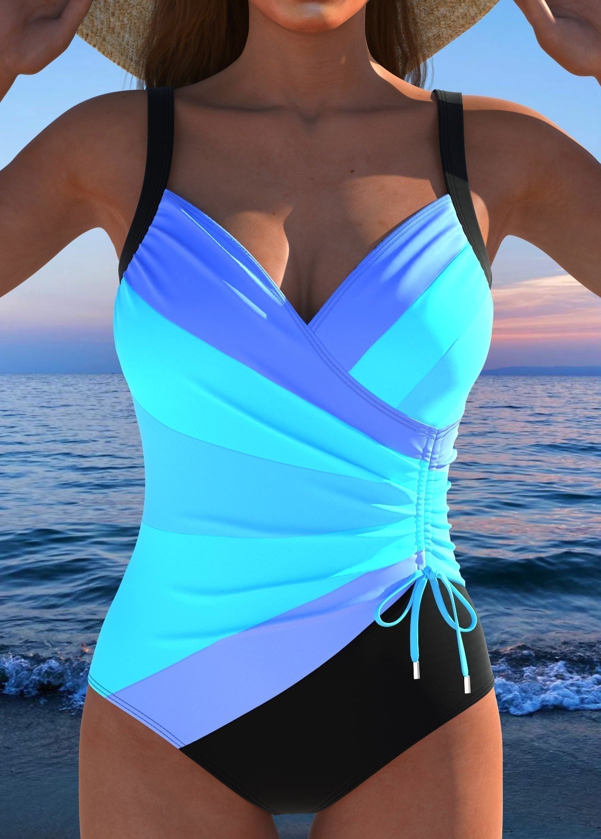 Violette Luxe | Women's One Piece Swimsuit with Tummy Control | Slimming Design for Confidence