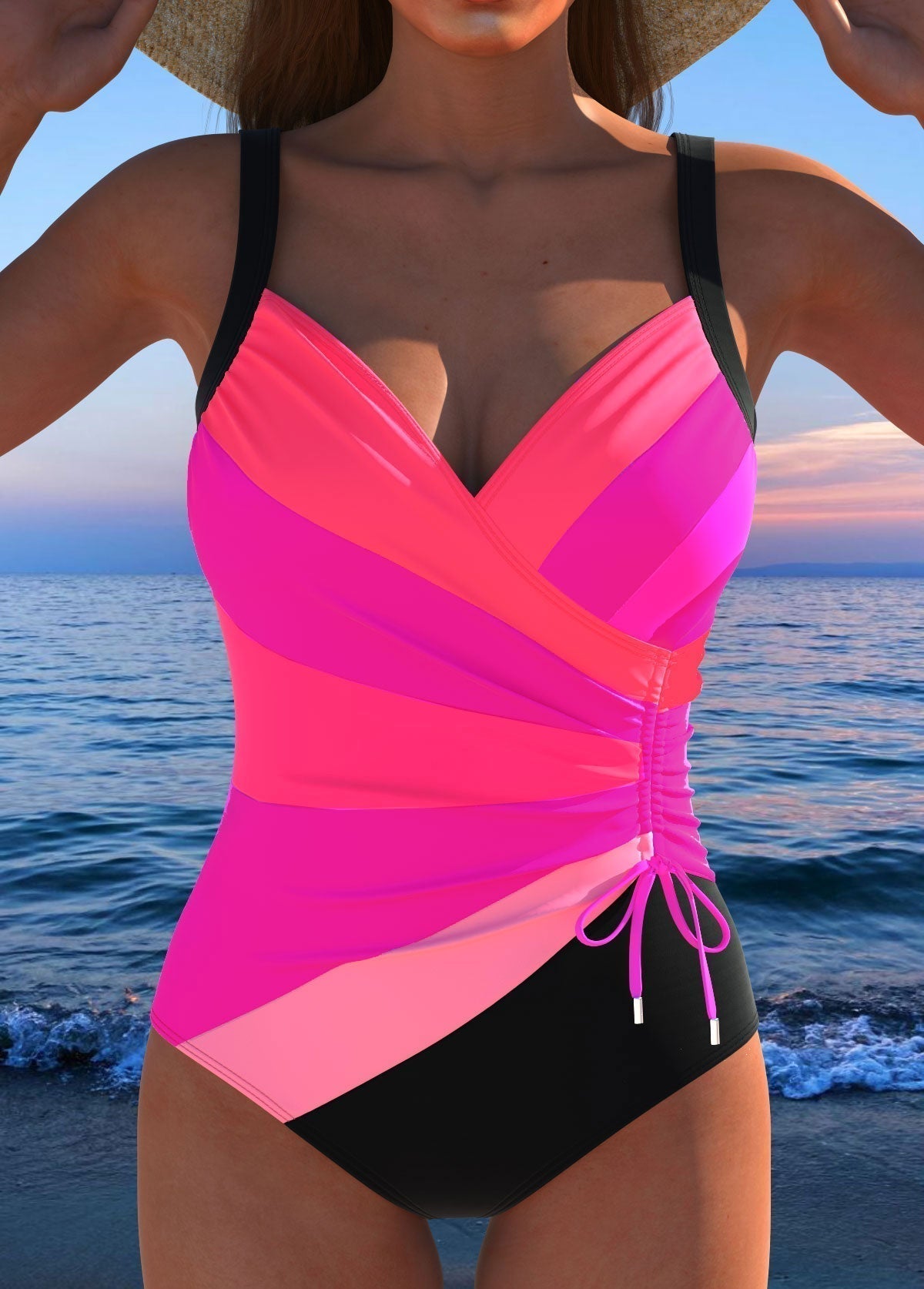 Violette Luxe | Women's One Piece Swimsuit with Tummy Control | Slimming Design for Confidence