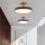 Wabi-Sabi Collection | Flush Mount Ceiling Light with Wood Grain Finish | Elegant Minimalist Design for Modern Spaces