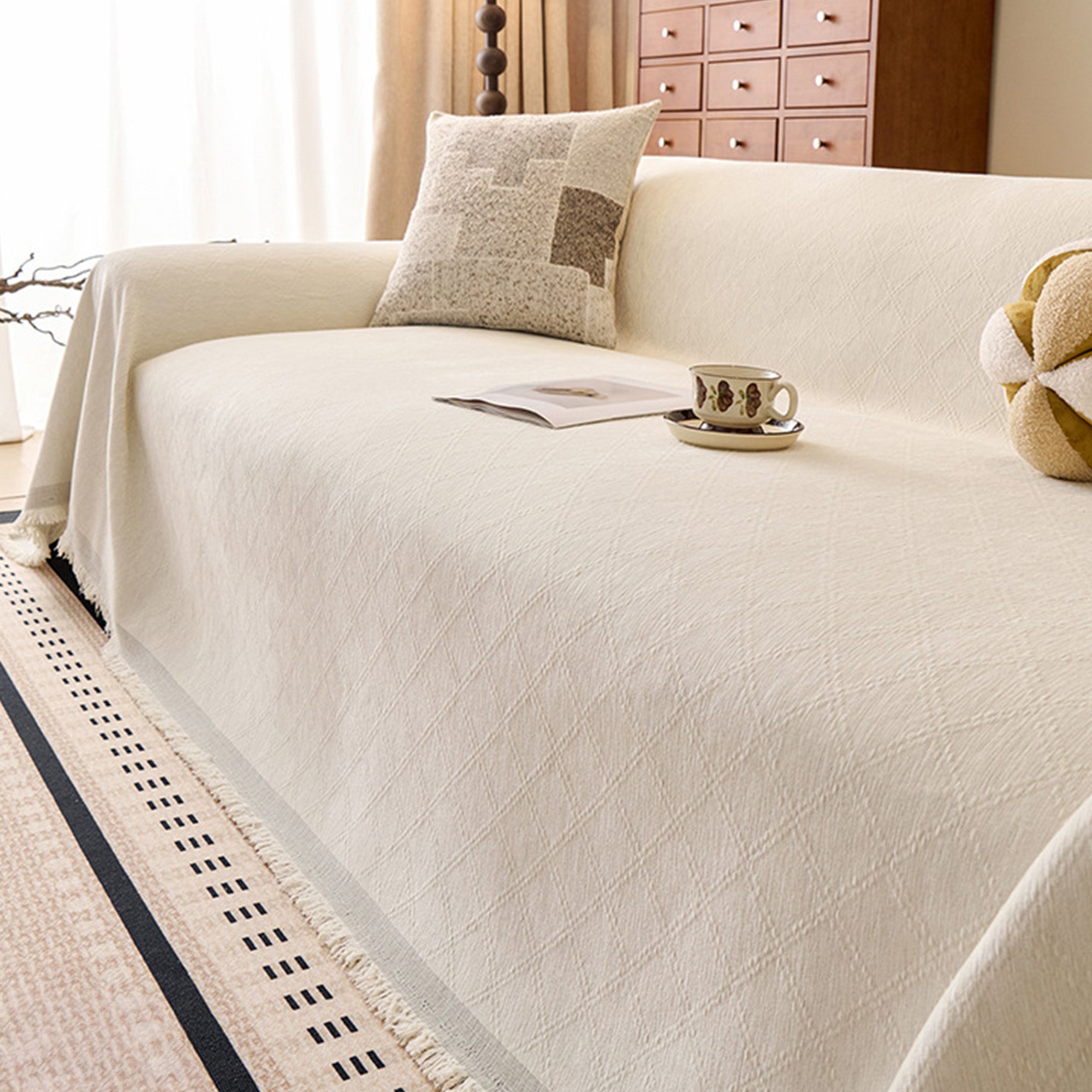 Thickened Chenille Anti Scratch Washable Sofa Cover