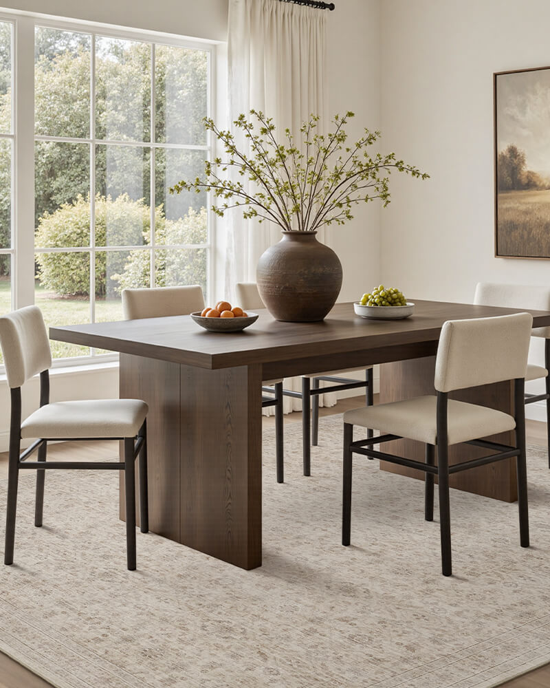 Washable Area Rugs | Cozy Non-Slip Rug with Waterproof Material | Safe & Easy to Clean for Kids and Pets