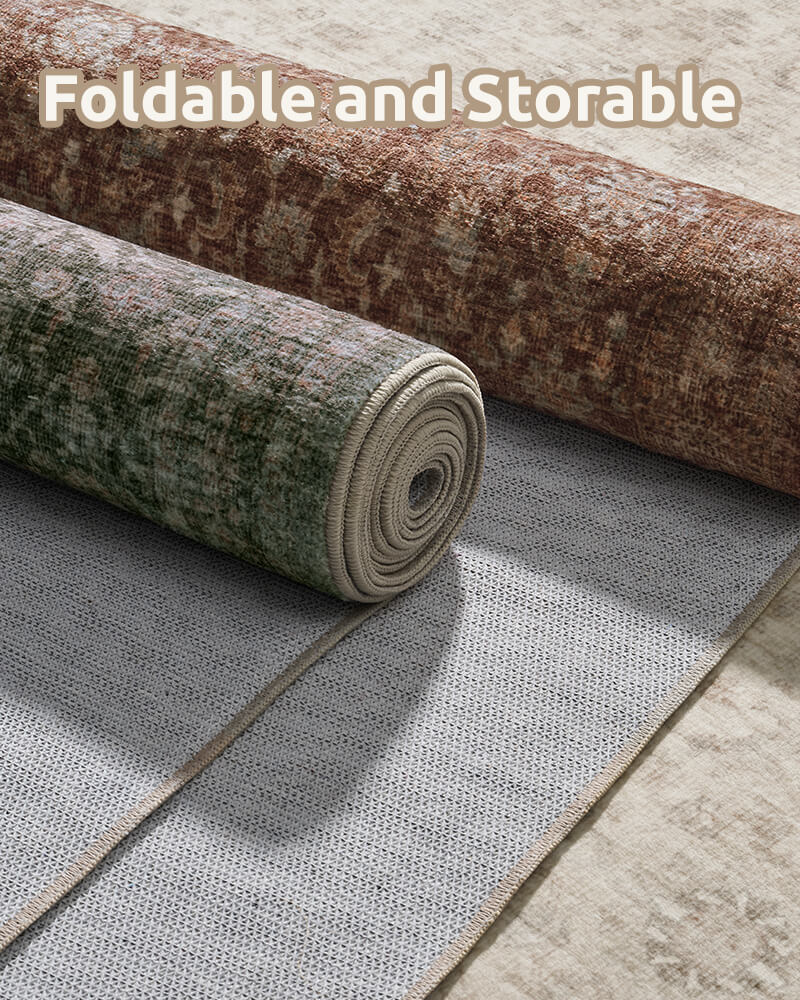 Washable Area Rugs | Cozy Non-Slip Rug with Waterproof Material | Safe & Easy to Clean for Kids and Pets