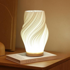 Wavecrest | Dimmable LED Lamp with Unique Wave Design | Elegant Light Fixture for Modern Home Decor