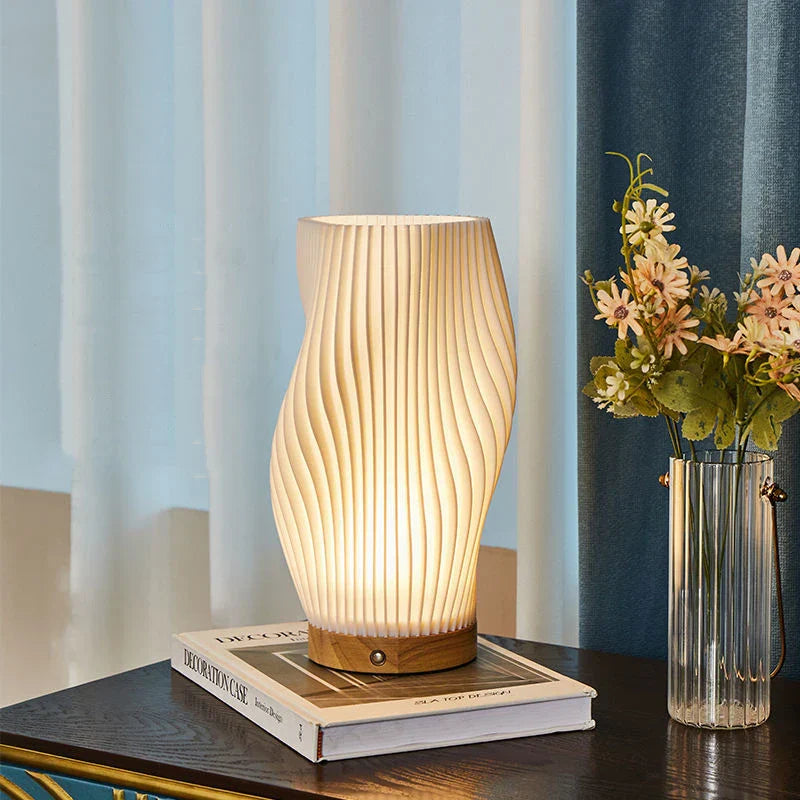 Wavecrest | Dimmable LED Lamp with Unique Wave Design | Elegant Light Fixture for Modern Home Decor