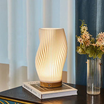Wavecrest | Dimmable LED Lamp with Unique Wave Design | Elegant Light Fixture for Modern Home Decor