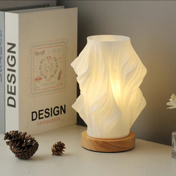 Wavecrest | Dimmable LED Lamp with Unique Wave Design | Elegant Light Fixture for Modern Home Decor