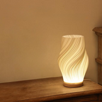 Wavecrest | Dimmable LED Lamp with Unique Wave Design | Elegant Light Fixture for Modern Home Decor