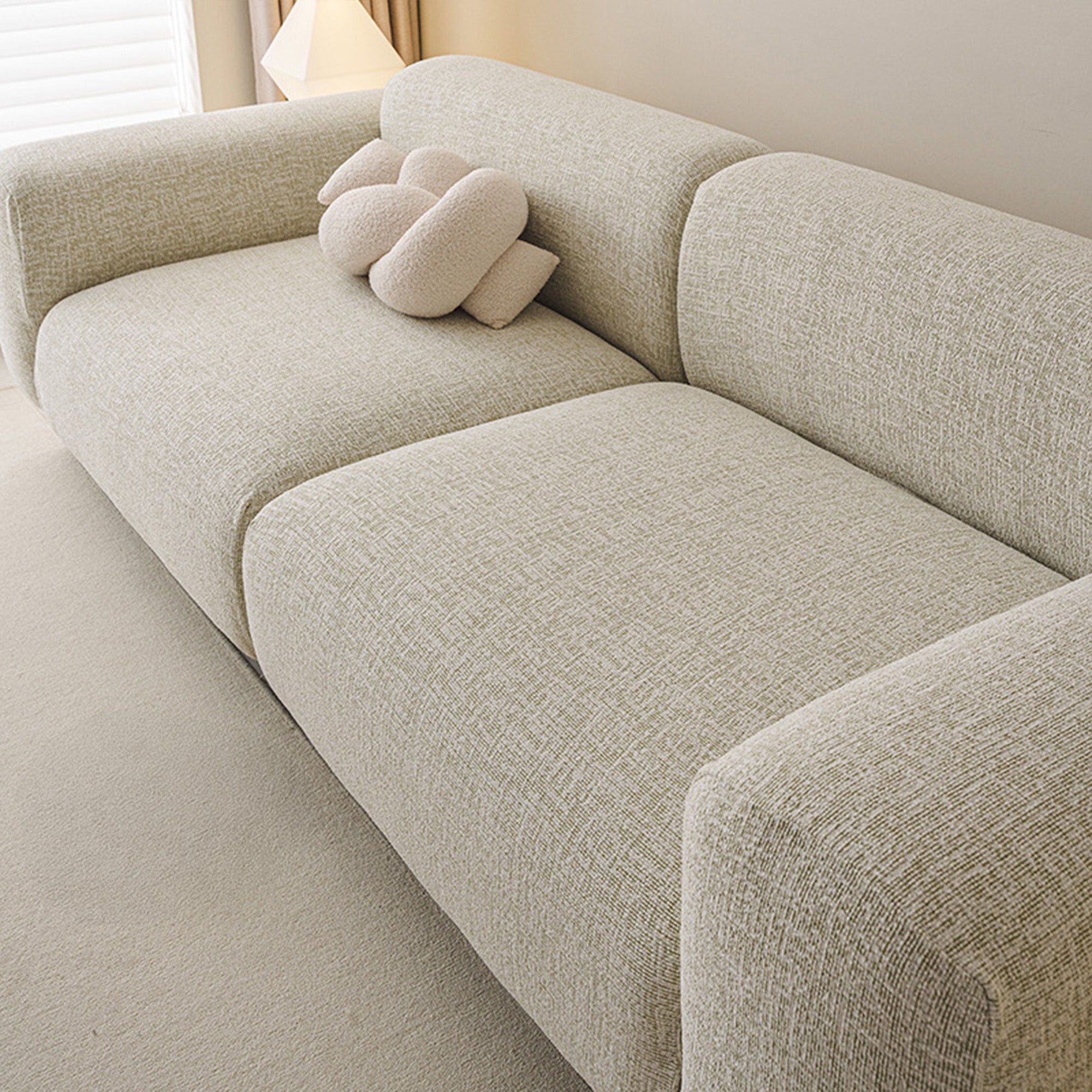 All Seasons Chenille Stretch Sofa Cover with Full Wrap Protection
