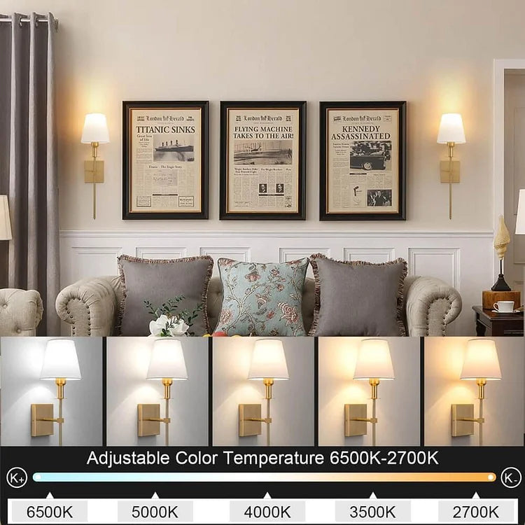 Wireless Outdoor Wall Lights with Rechargeable Battery & Sleek Design for Versatile Lighting