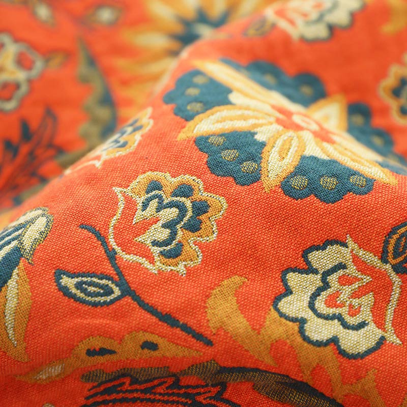 Reversible Floral Cotton Quilt for Bed and Sofa Use