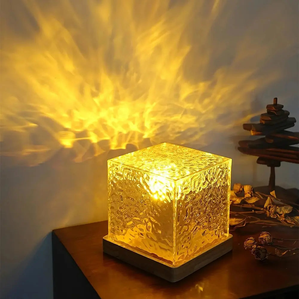 Aurora Northern Lights Cube LED Table Lamp
