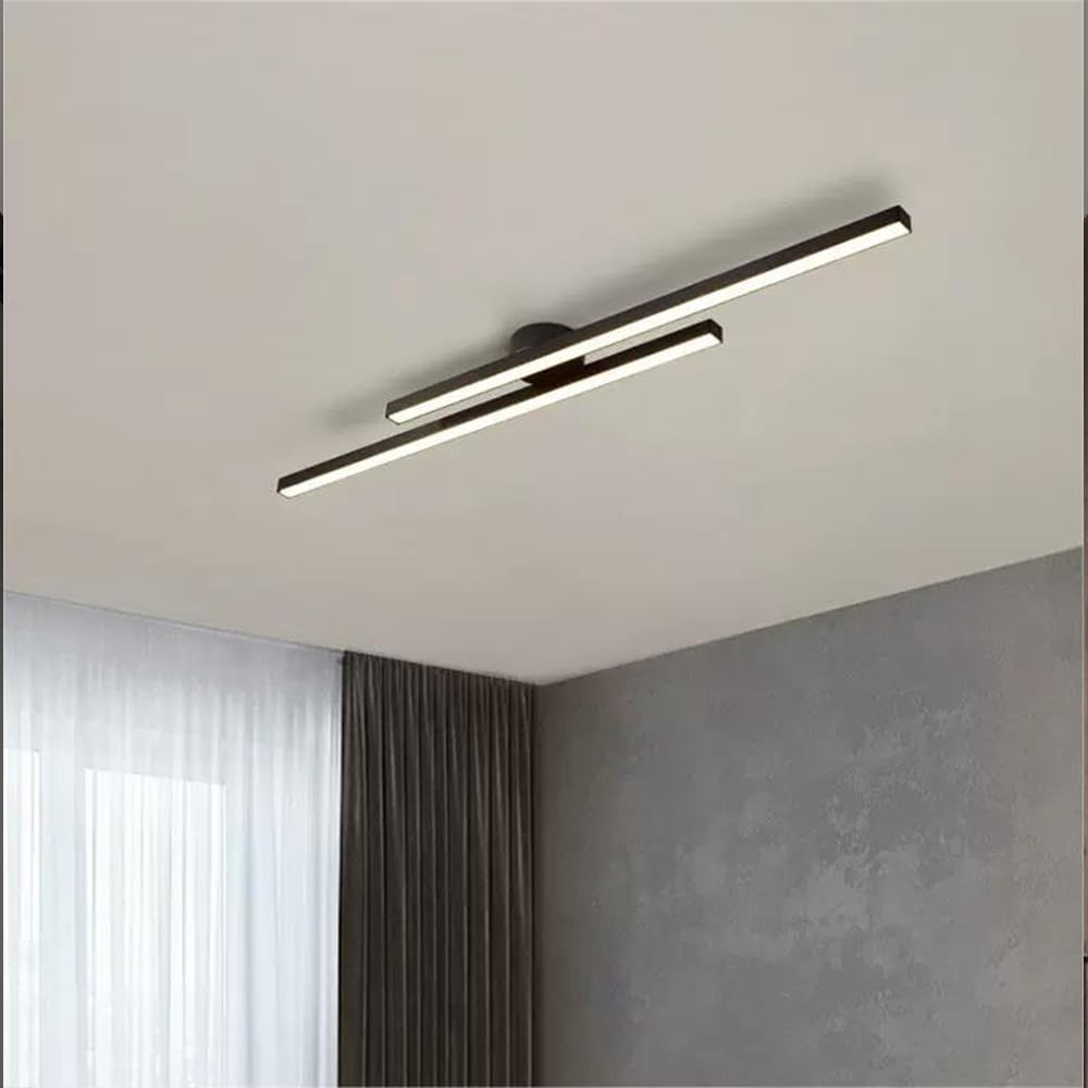 Modern LED Ceiling Lamp Aluminum Semi Flush Mount Light