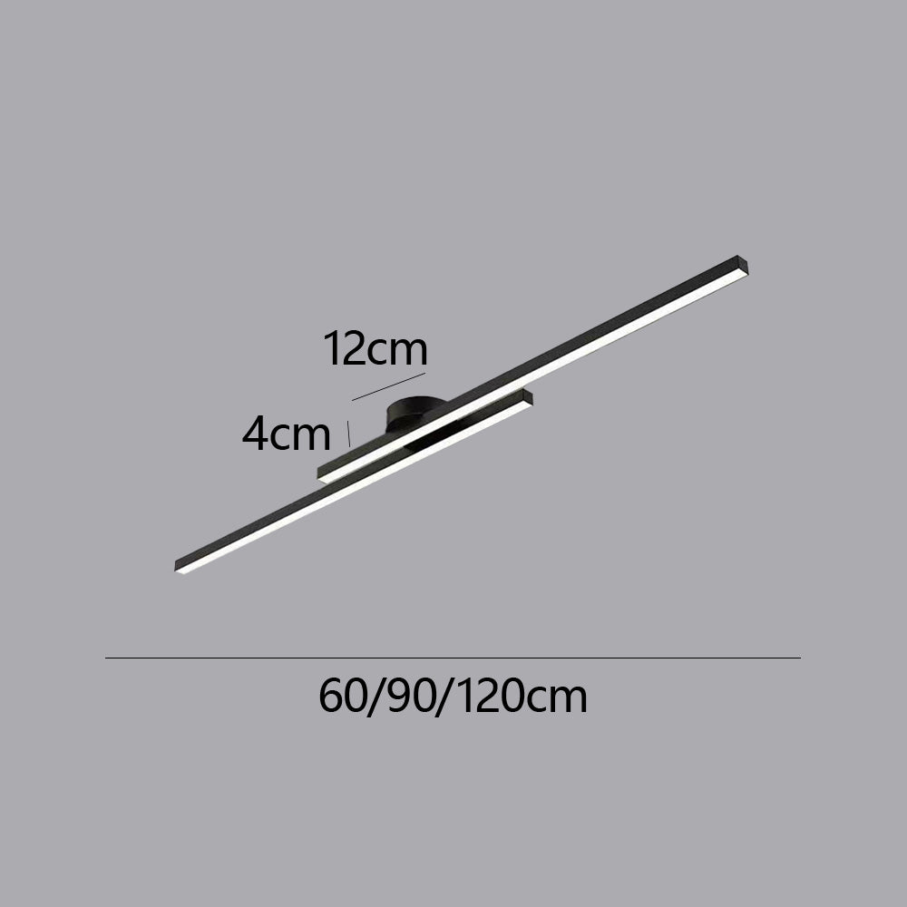 Modern LED Ceiling Lamp Aluminum Semi Flush Mount Light