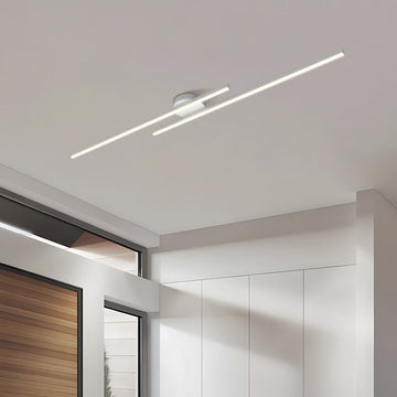 Modern LED Ceiling Lamp Aluminum Semi Flush Mount Light