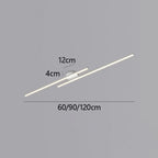 Modern LED Ceiling Lamp Aluminum Semi Flush Mount Light