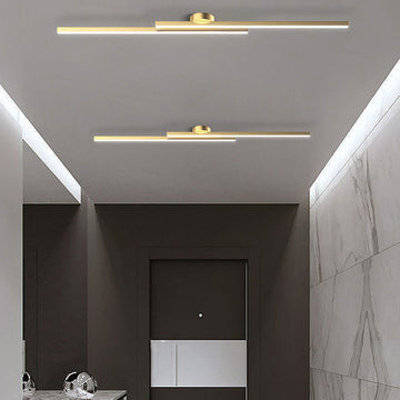 Modern LED Ceiling Lamp Aluminum Semi Flush Mount Light