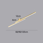 Modern LED Ceiling Lamp Aluminum Semi Flush Mount Light