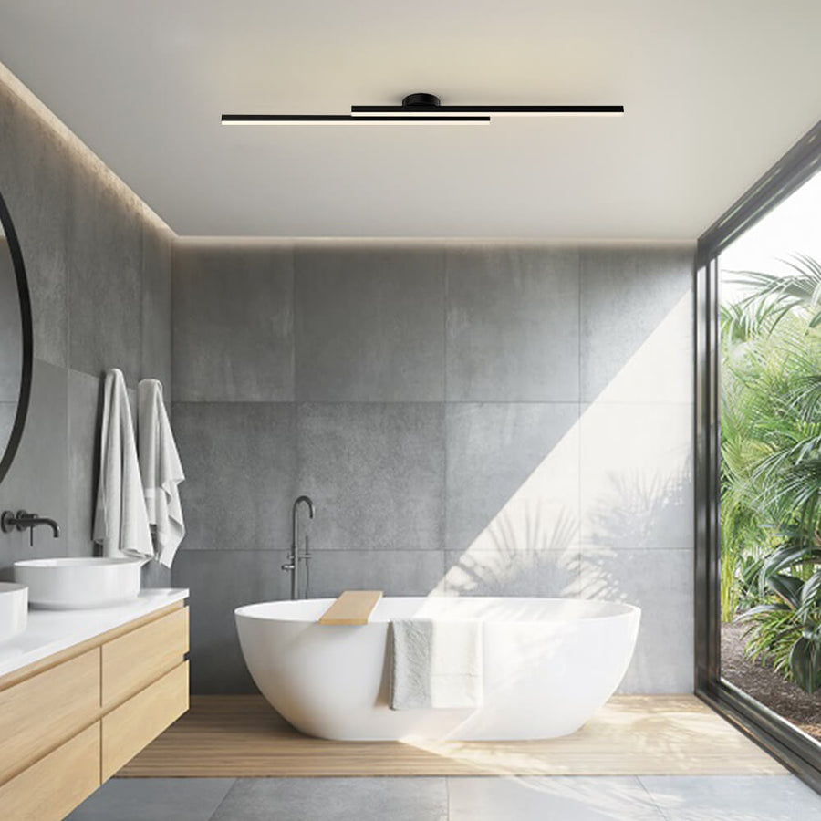 Modern LED Ceiling Lamp Aluminum Semi Flush Mount Light