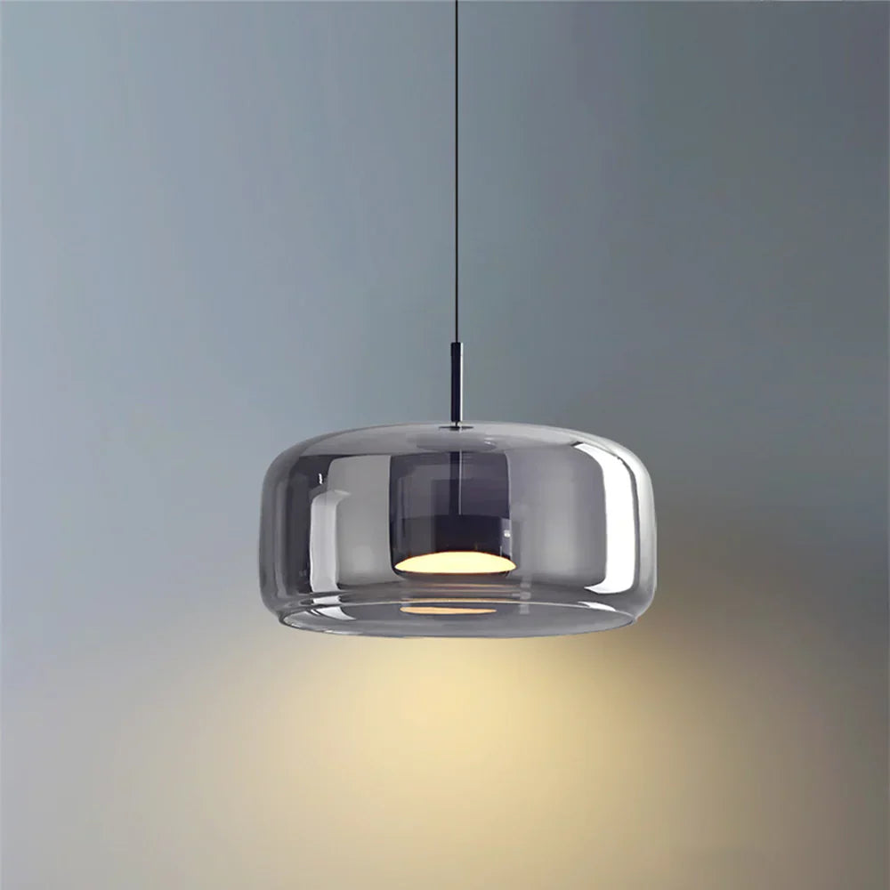 Modern Glass Pendant Light LED Hanging Ceiling Lamp