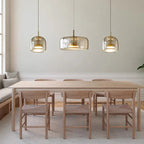 Modern Glass Pendant Light LED Hanging Ceiling Lamp