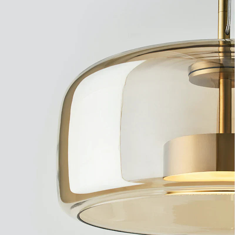 Modern Glass Pendant Light LED Hanging Ceiling Lamp