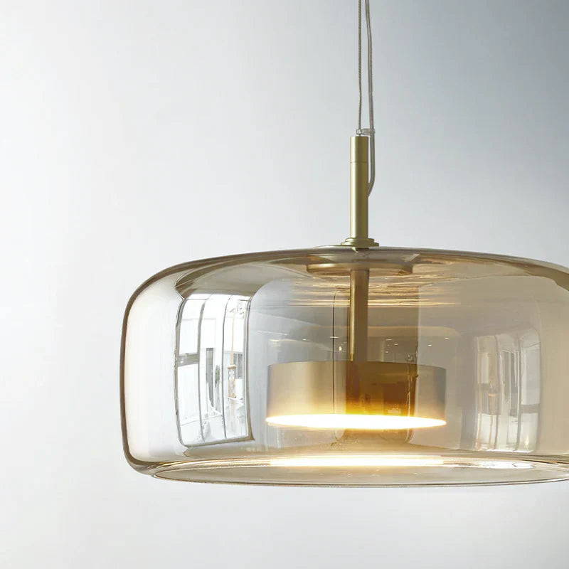 Modern Glass Pendant Light LED Hanging Ceiling Lamp