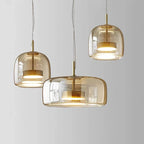 Modern Glass Pendant Light LED Hanging Ceiling Lamp
