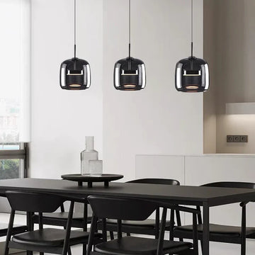 Modern Glass Pendant Light LED Hanging Ceiling Lamp