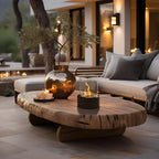 Modern Tabletop Bioethanol Fireplace Glass Metal Fire Bowl