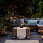 Modern Tabletop Bioethanol Fireplace Glass Metal Fire Bowl