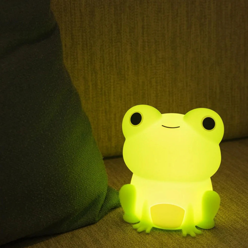 SqueezeBuddies Night Light Rechargeable Silicone Table Lamp