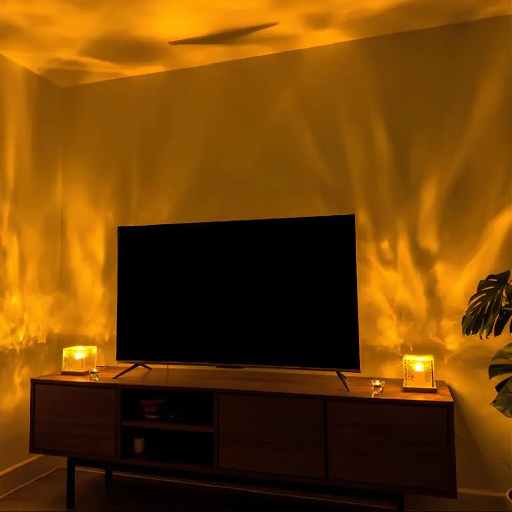 Aurora Northern Lights Cube LED Table Lamp