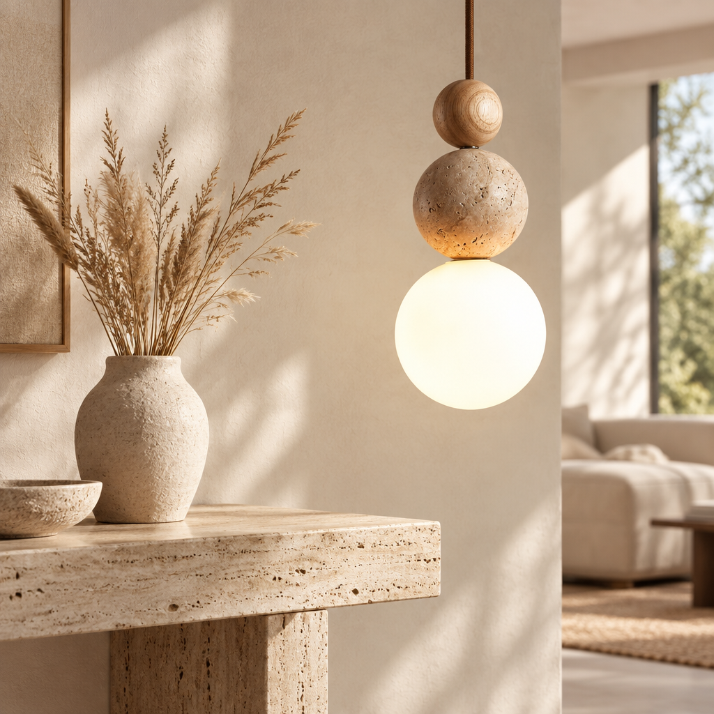 Three Spheres, Three Natural Materials