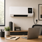 Wall-mounted air conditioner delivering adjustable air flow