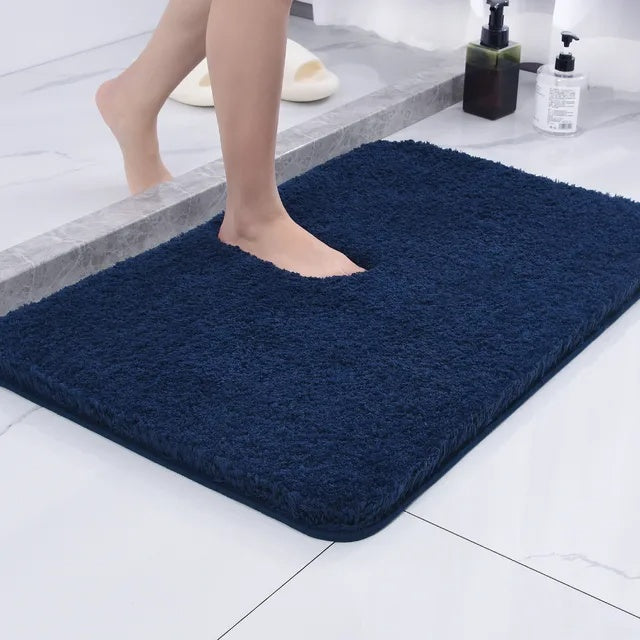 Soft Plush Bath Rug Non Slip Absorbent Bathroom Mat