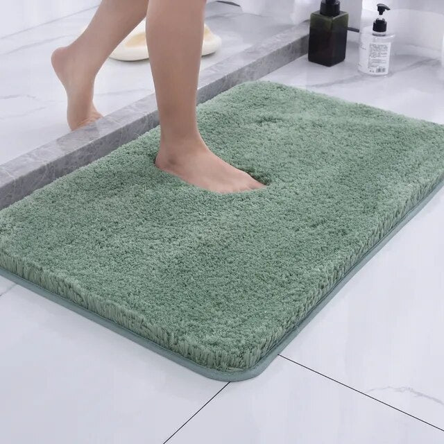 Soft Plush Bath Rug Non Slip Absorbent Bathroom Mat