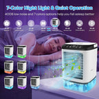 Portable air conditioner with 3-speed fan speed, cooling fans that blow cold air, mini portable air conditioner.