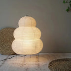 Japanese Rice Paper Table Lamp Retro Wabi Sabi Design