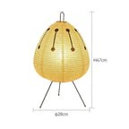 Japanese Rice Paper Table Lamp Retro Wabi Sabi Design